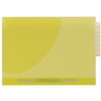 リヒトラブ LIHIT カラーカルテフォルダー ファスナー付 (50枚入り) イエローグリーン A4 HK732U17 1箱(50枚)