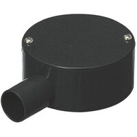 未来工業 未来 露出用丸型ボックス(平蓋) PVM161HK PVM161HK 1個