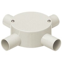 未来工業 未来 露出用丸形ボックス(平蓋) PVM164M PVM164M 1個