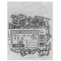 サンコー SUNCO 三価ホワイト(+)サラ小ネジ小袋100入り 4×50 (100本入) 0000K0010040050003 1箱(100本)