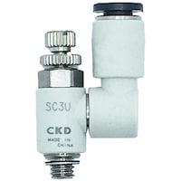 CKD CKD スピードコントローラユニバーサルタイプ ワンタッチ継手付 SC3UM56I 1個