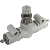 CKD CKD スピードコントローラ ラインタイプ ワンタッチ継手付 SCL204H22F 1個