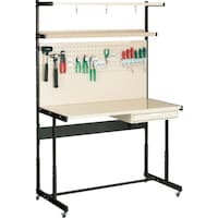 大阪製罐 OS ラインテーブル(高さ調節式)Y型 移動型 LTH121CY 1台