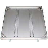 カネソウ カネソウ フロアーハッチ 充填用 屋内外用 密閉形(防水・防臭形) ステンレス製 ボルト固定式 MSXMM500HANDORUNASHI 1組(1個)