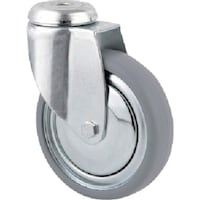 テンテキャスター テンテキャスター ボルト穴式キャスター“AGILA”(タイヤ痕レスタイプ) φ100 自在式 2470DIK100P3011 1個