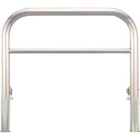 カネソウ カネソウ 車止め アーチ型 横バー付 ステンレス製 脱着式 鋳鉄製蓋 鍵付 Yシリーズ YAW6L20HDL 1本