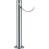 カネソウ カネソウ 車止め 上下式 ステンレス製 ワンタッチ錠付 チェーン内蔵タイプ UD0470C 1本