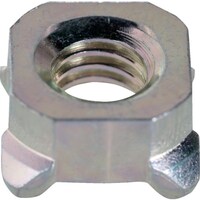 トラスコ中山 TRUSCO 四角溶接ナット 1D 三価白 M4(8×3.2) パイロット無し 370個入 ヘキサゴンパック S0960004 1缶(370個)