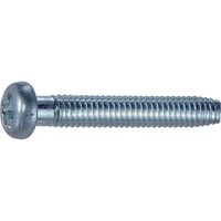 トラスコ中山 TRUSCO ナベ頭低トルクねじ 三価白 Sタイプ 半ねじ M4X25X20 270本入 ヘキサゴンパック S0480425 1缶(270本)