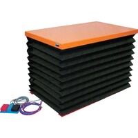 トラスコ中山 TRUSCO テーブルリフト 1000kg 電動Bねじ式 200V 750×1350mm 蛇腹付 HDLL100713VJ22 1台