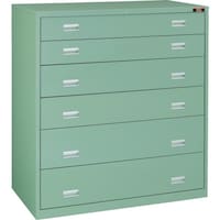 トラスコ中山 TRUSCO スリーロックワイドキャビネット 1200X650XH1300 6段 TWK1208B 1台