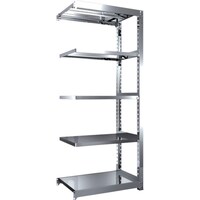 トラスコ中山 TRUSCO ステンレス製中量ボルトレス棚 SM3型 W900×D571×H2100 5段 連結 SM37365B 1台