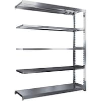 トラスコ中山 TRUSCO ステンレス製中量ボルトレス棚 SM3型 W1800×D471×H2100 5段 連結 SM37655B 1台