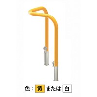 カネソウ カネソウ 車止め コーナー型 スチール製 焼付塗装 Yシリーズ YD6H5HDLY 1本