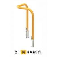 カネソウ カネソウ 車止め コーナー型 スチール製 焼付塗装 Yシリーズ YD6L5HDY 1本
