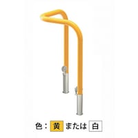 カネソウ カネソウ 車止め コーナー型 スチール製 焼付塗装 Yシリーズ YD6L5HDLY 1本