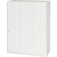 ダイシン DAISHIN 壁面収納庫 3枚引戸型 上下兼用D400 ホワイト V94012TS 1台