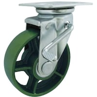 ヨドノ ヨドノ 鋳鉄車輪(ベアリング入) プレス製自在金具 ストッパー付 車輪径75mm CBWJB75 1個