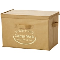 アイメディア アイメディア フタ付整理箱2個セット キャメル 1009306 1本