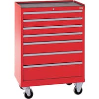 大阪製罐 OS キャビネットEtype 軽量型ワゴン 間口696×奥行475×高さ976mm(レッド) EC222R 1台