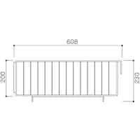 オカムラ OKAMURA スタックワゴンバスケット SWB620 1W212PT01 1枚