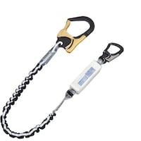 KH KH ランヤード タイプ2 ジャバラ 大剣オールアルミフック 17黒/反射シルバーライン S2G6WS17 1本