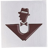 ヒカリ 光 サインプレート 男 ブラウン RA11175 1枚