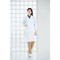 フォーク FOLK 女子医療衣長袖 ホワイト L 25061AL 1枚