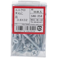 OHSATO OHSATO ユニクロ モクネジ サラ3.8X32(69) 546254 1Pk(69本)