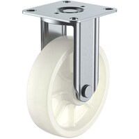 ユーエイキャスター ユーエイ プレート式 固定 キャスター ナイロン 車輪径150mm Jタイプ K2/D型 取付寸法80×80(75×75) NK2D150 1個