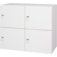 ダイシン DAISHIN パーソナルロッカー4人用 ホワイト色 プッシュ錠タイプ 投入孔無し L94507PLPW 1台