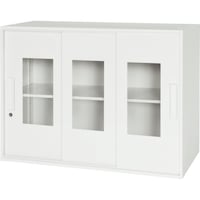 ダイシン DAISHIN 壁面収納庫窓付き3枚窓付き引戸タイプ 棚板1枚付き V94007TG 1台