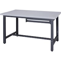 ダイシン DAISHIN スチール天板作業台 天板ライトグレー色 1段引出付き WZS12751 1台