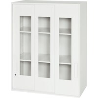 ダイシン DAISHIN 壁面収納庫窓付き3枚窓付き引戸タイプ 棚板2枚付き V84510TG 1台