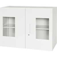 ダイシン DAISHIN 壁面収納庫窓付き両開きタイプ アクリル窓仕様 棚板1枚付き V94007HG 1台