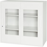 ダイシン DAISHIN 壁面収納庫窓付き2枚窓付き引戸タイプ 棚板2枚付き V94009SG 1台