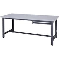 ダイシン DAISHIN スチール天板作業台 天板ライトグレー色 1段引出付き WZS18751 1台
