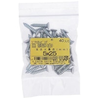 OHSATO OHSATO ユニクロ カラータッピング サラ シロ 5X25(40) 550033 1袋(40本)