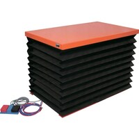 トラスコ中山 TRUSCO テーブルリフト500kg(電動BねじDC24V)650×950mm 蛇腹付 HDLL5069VJD2 1台