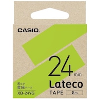 カシオ カシオ カシオラベルプリンターラテコテープ XB24YG 1個