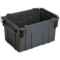 岐阜プラスチック工業 RISU Hボックス型コンテナ B型プラテナーHB110M3個セット グレー HB110M3PGY 1S(3個)