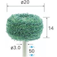 ナカニシ ナカニシ ファイバーサンダー 5本入 φ20×14×軸φ3 #240 48622 1Pk(5本)
