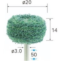 ナカニシ ナカニシ ファイバーサンダー 5本入 φ20×14×軸φ3 #180 48621 1Pk(5本)
