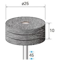 ナカニシ ナカニシ スポンジサンダー 3本入 φ25×10×軸φ3 #240 48810 1Pk(3本)
