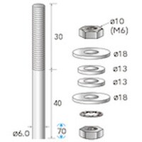 ナカニシ ナカニシ アーバー ねじ径φ6×軸φ6 37068 1本