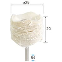 ナカニシ ナカニシ ソフト綿バフ 特厚 3本入 φ25×20×軸φ3 53753 1Pk(3本)