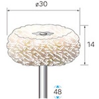 ナカニシ ナカニシ 綿糸バフ 10本入 φ30×14×軸φ3 53718 1Pk(10本)