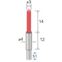 ナカニシ ナカニシ セラミックファイバーブラシ 先端90° φ3×14×軸φ3 51152 1本