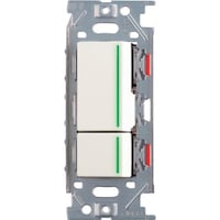 スガツネ工業 SUGATSUNE (210026822)PXPーJーNKW02009ーPW ガイドランプ付埋込ダブルスイッチ ピュアホワイト PXPJNKW02009PW 1個