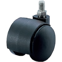 石黒製作所 プラパート リフトロックキャスター ナイロン車 φ53 M12 黒 ストッパーなし K90C12 1個